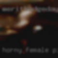 Horny female pisser